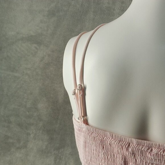NWT FRANCESCA Mi Ami Bralette Lace Smocked M(8-10) Pink Stra Cross Back - Picture 9 of 12